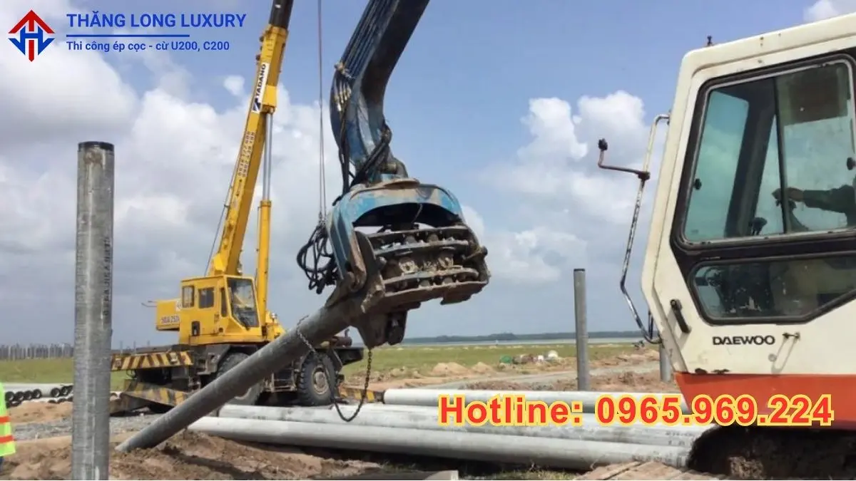 Ép Cừ Larsen Búa Rung Chuyên Nghiệp